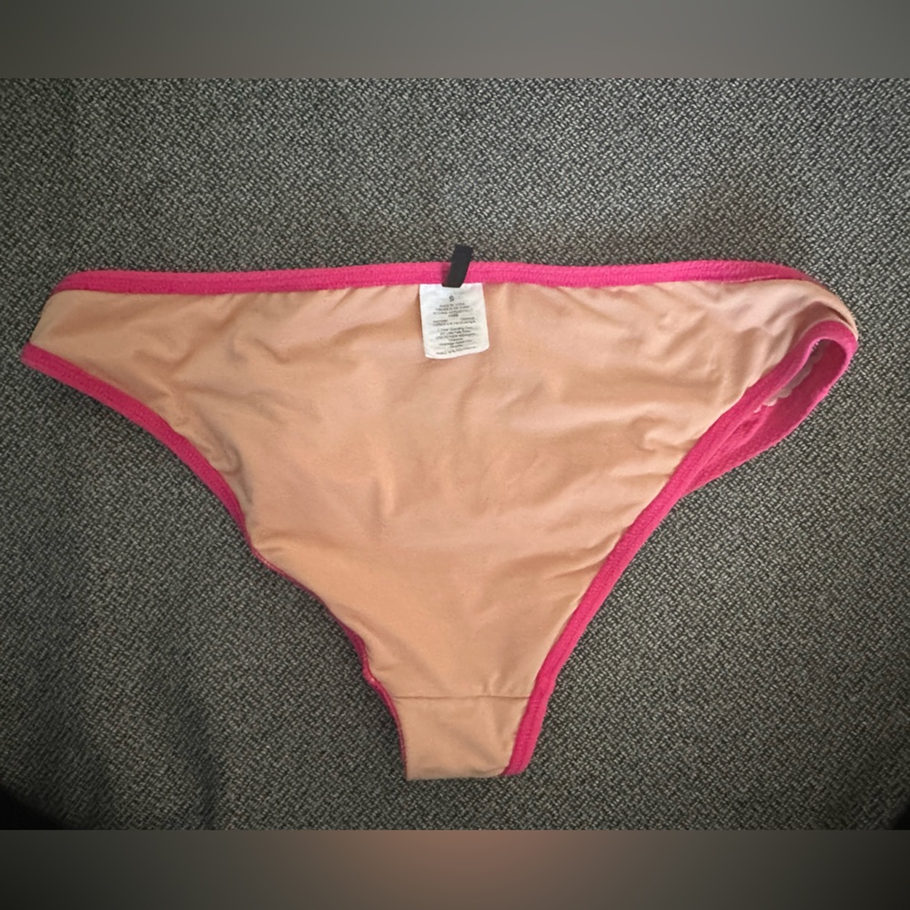 J. Crew lowrider bikini bottom with rickrack - size small - sweet briar / pink - Picture 5 of 5